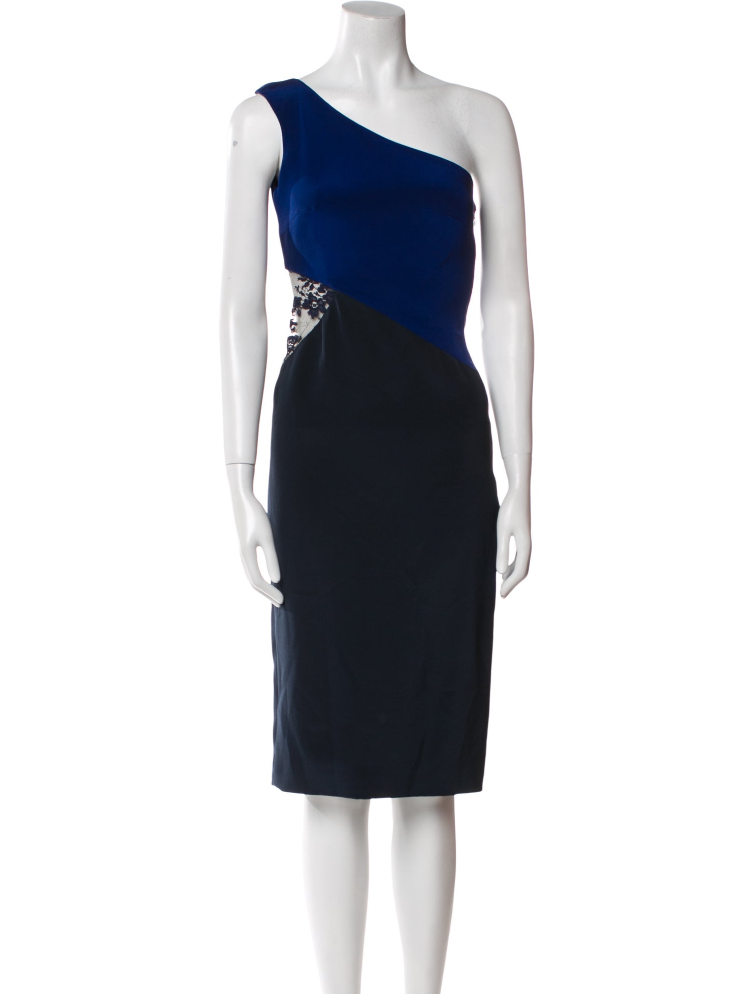 Monique Lhuillier Silk Knee-Length Dress