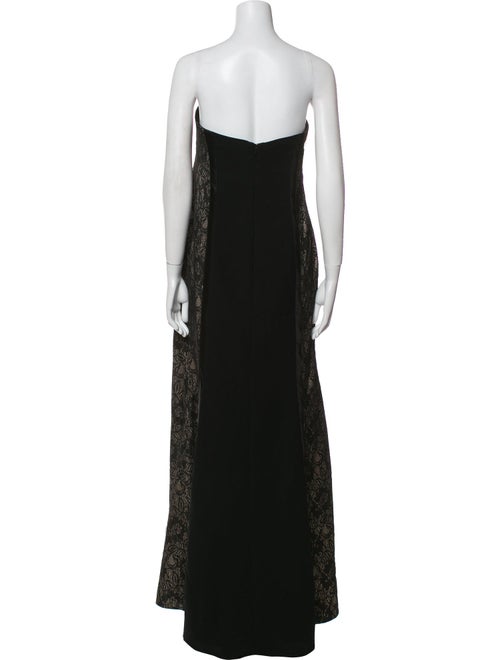 Monique Lhuillier Lace Pattern Long Dress
