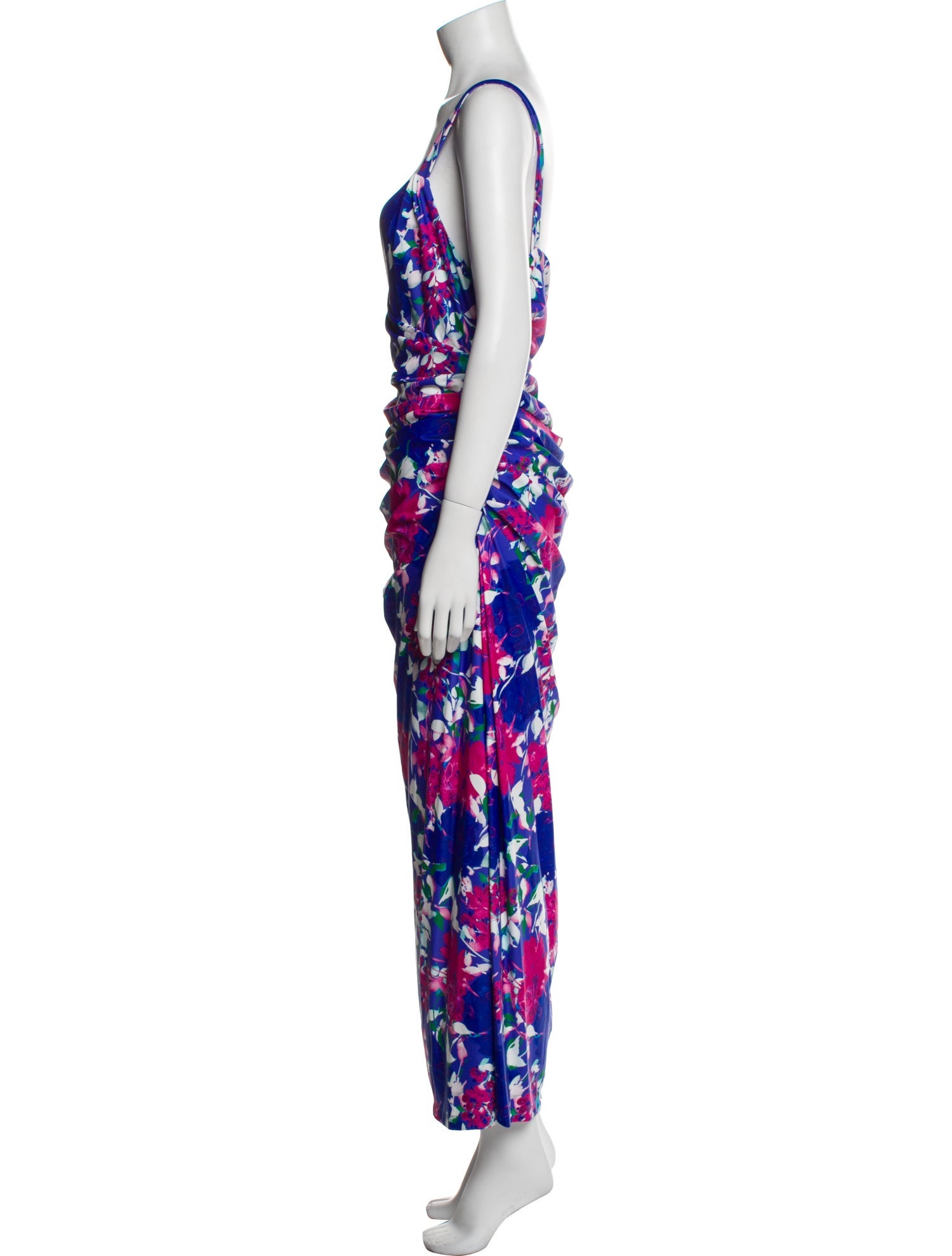 Monique Lhuillier Floral Print Long Dress w/ Tags