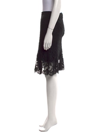 Monique Lhuillier Lace Pattern Knee-Length Skirt