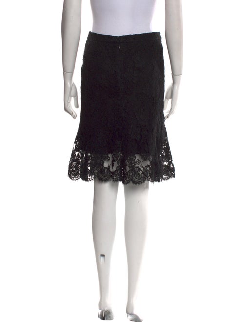 Monique Lhuillier Lace Pattern Knee-Length Skirt