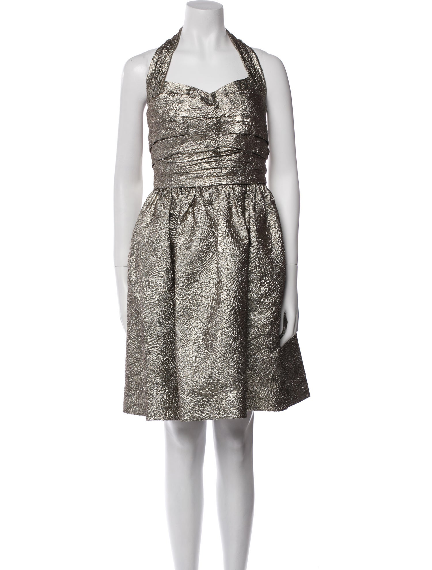 Monique Lhuillier Silk Knee-Length Dress