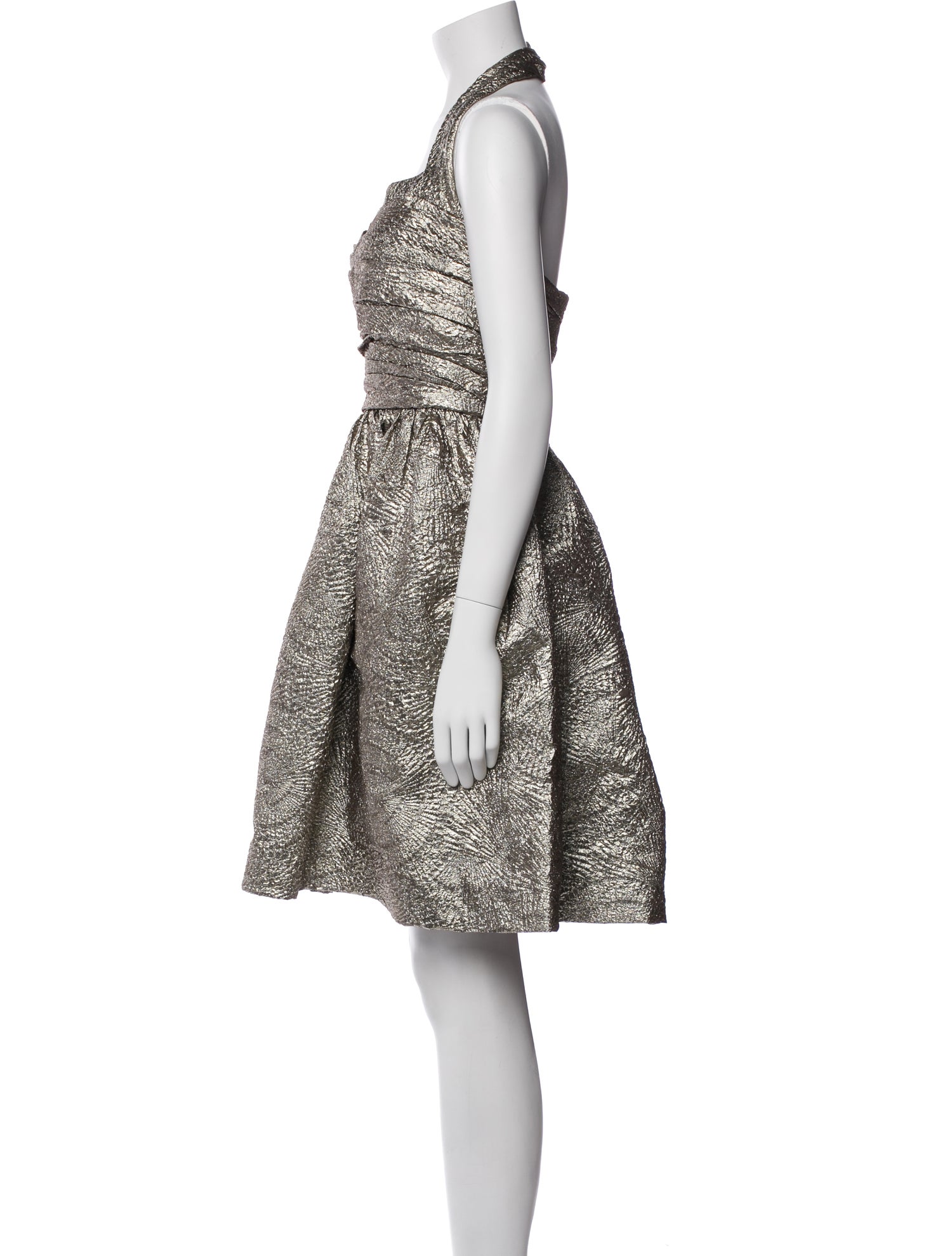 Monique Lhuillier Silk Knee-Length Dress