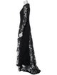 Monique Lhuillier Lace Pattern Long Dress