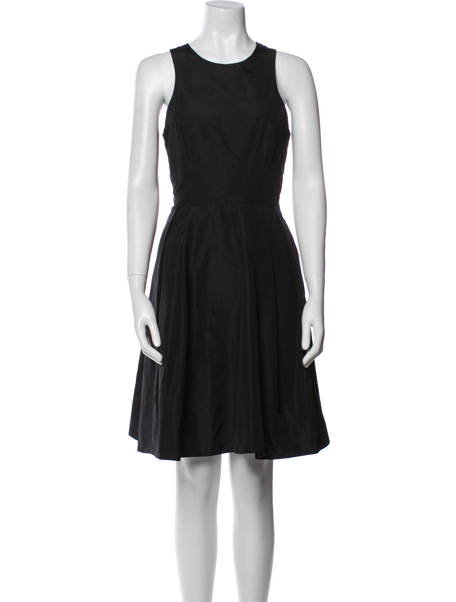 Monique Lhuillier Scoop Neck Knee-Length Dress