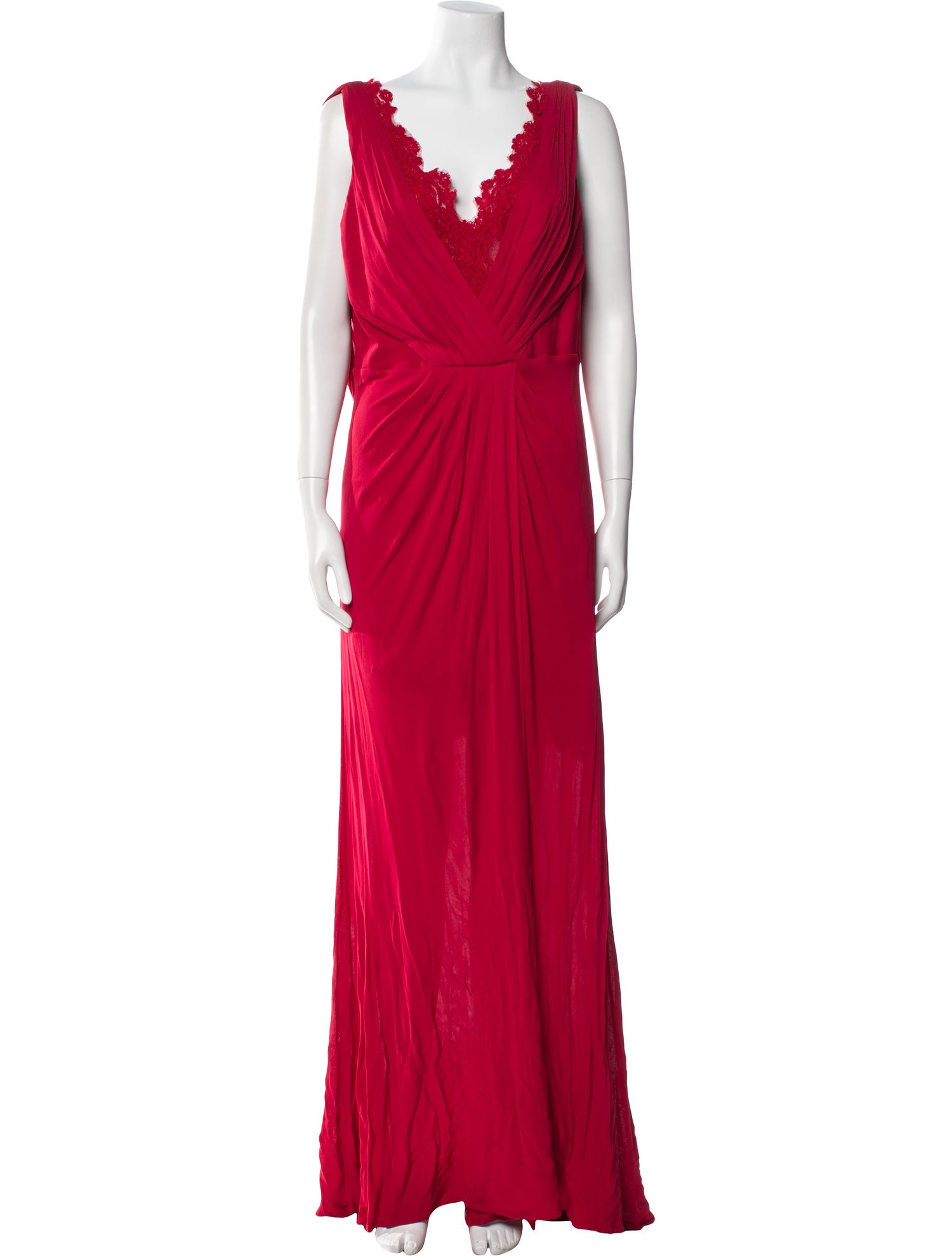 Monique Lhuillier Cowl Neck Long Dress w/ Tags