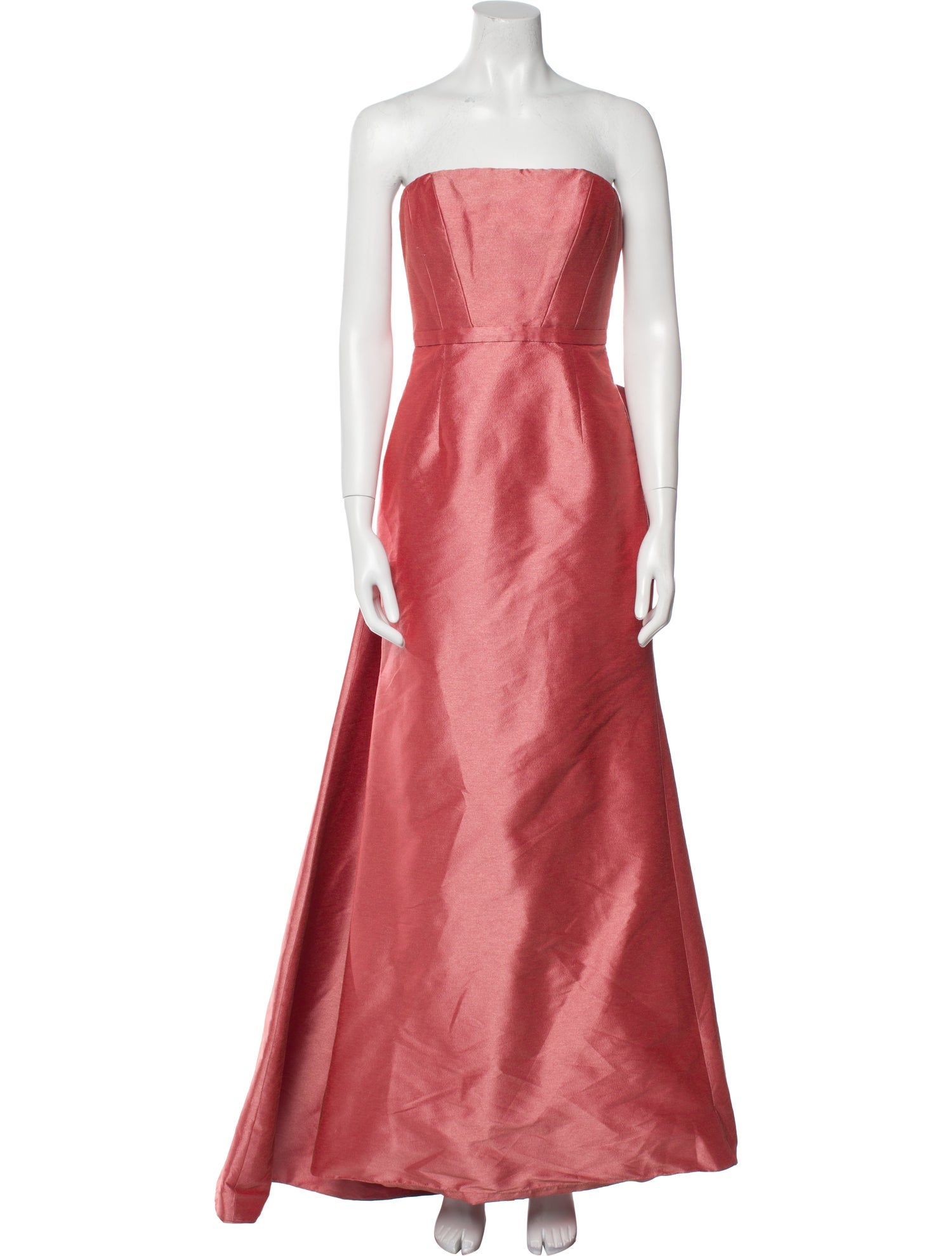 Monique Lhuillier Strapless Midi Length Dress