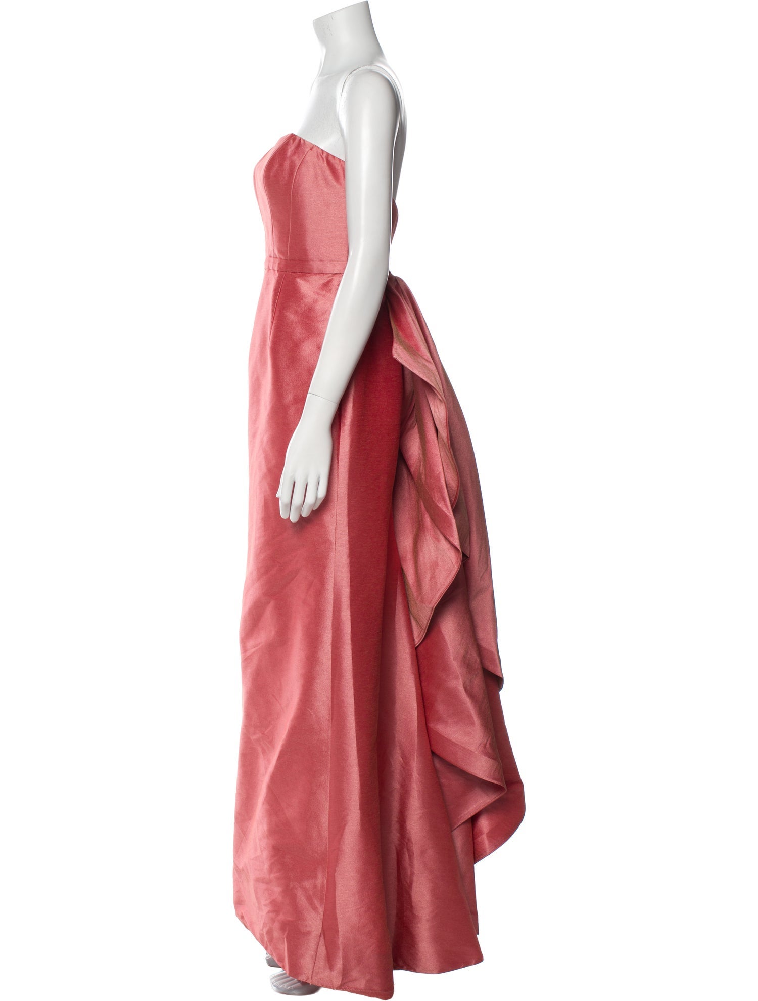 Monique Lhuillier Strapless Midi Length Dress