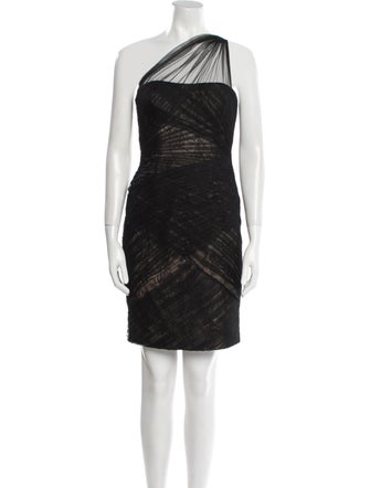 Monique Lhuillier Printed Mini Dress