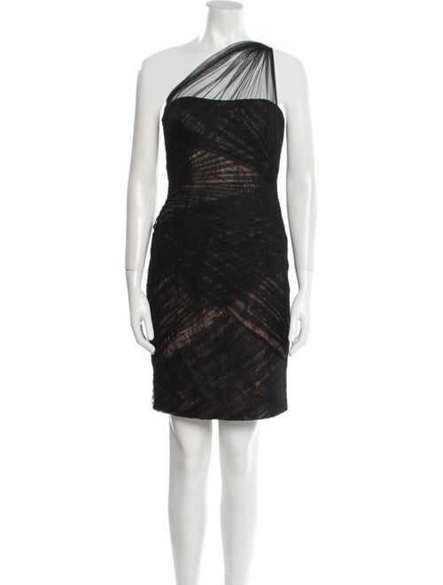 Monique Lhuillier Printed Mini Dress