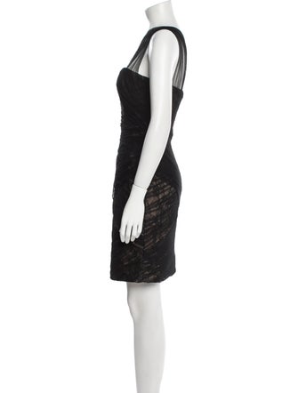 Monique Lhuillier Printed Mini Dress