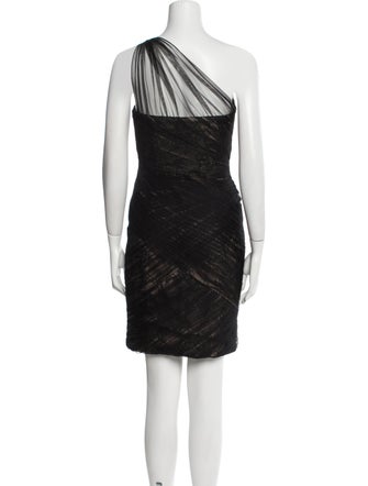 Monique Lhuillier Printed Mini Dress