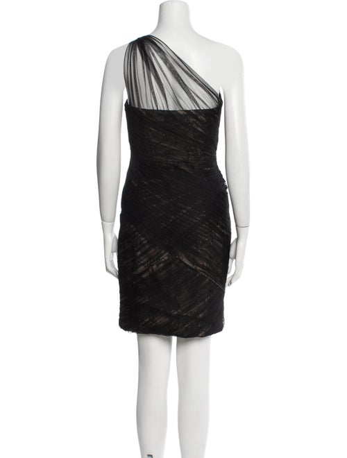 Monique Lhuillier Printed Mini Dress