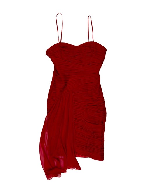 Monique Lhuillier Square Neckline Mini Dress