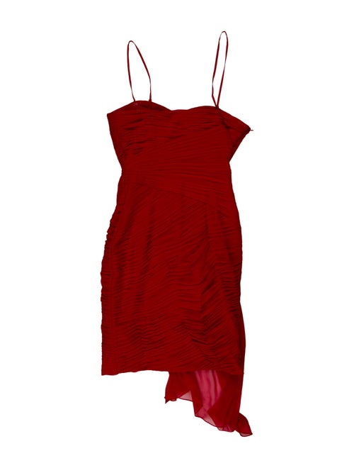 Monique Lhuillier Square Neckline Mini Dress