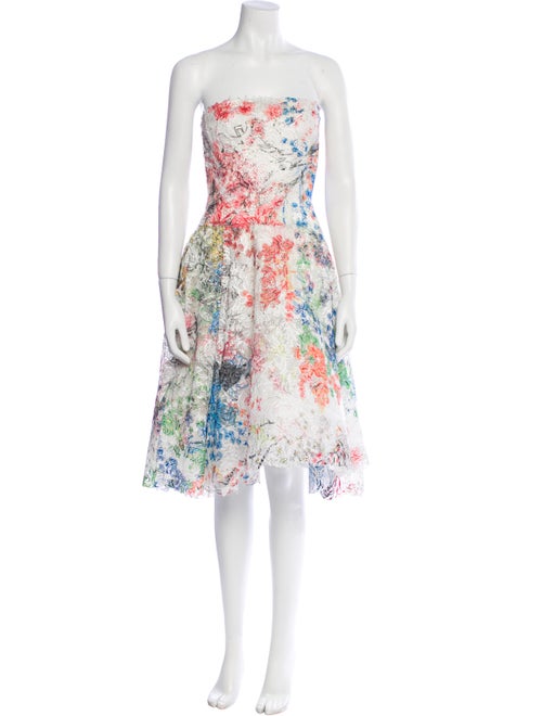 Monique Lhuillier Silk Mini Dress