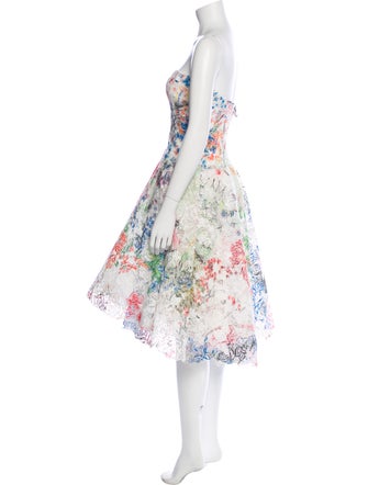 Monique Lhuillier Silk Mini Dress