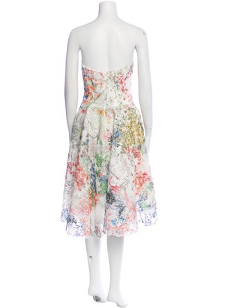 Monique Lhuillier Silk Mini Dress