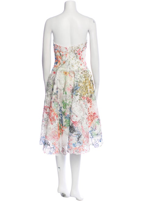 Monique Lhuillier Silk Mini Dress