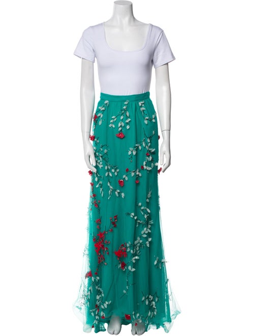 Monique Lhuillier Nylon Floral Print Pantsuit