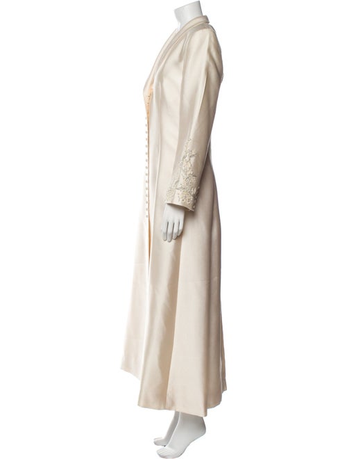 Monique Lhuillier Wool Trench Coat