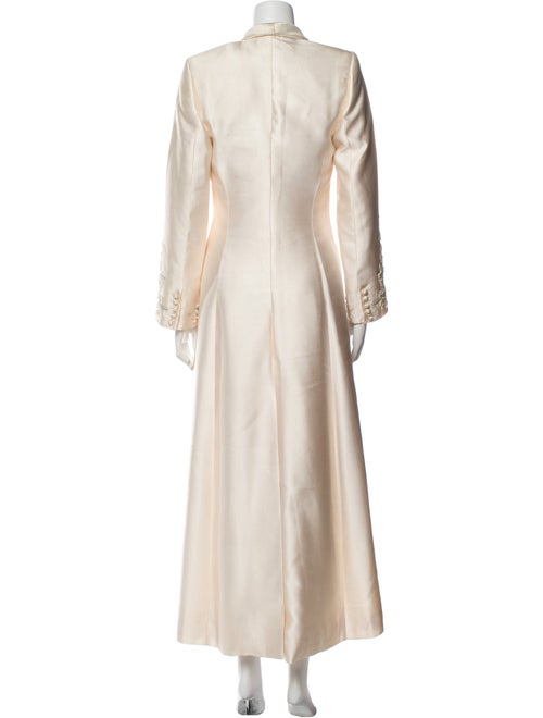 Monique Lhuillier Wool Trench Coat