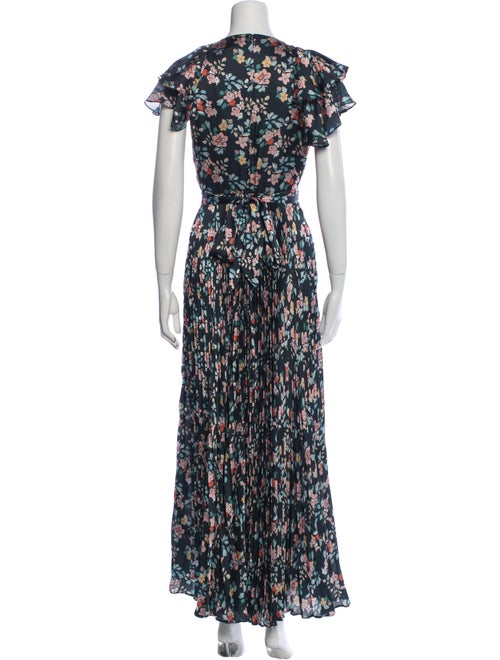 Monique Lhuillier Floral Print Long Dress