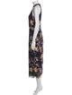 Monique Lhuillier Printed Long Dress