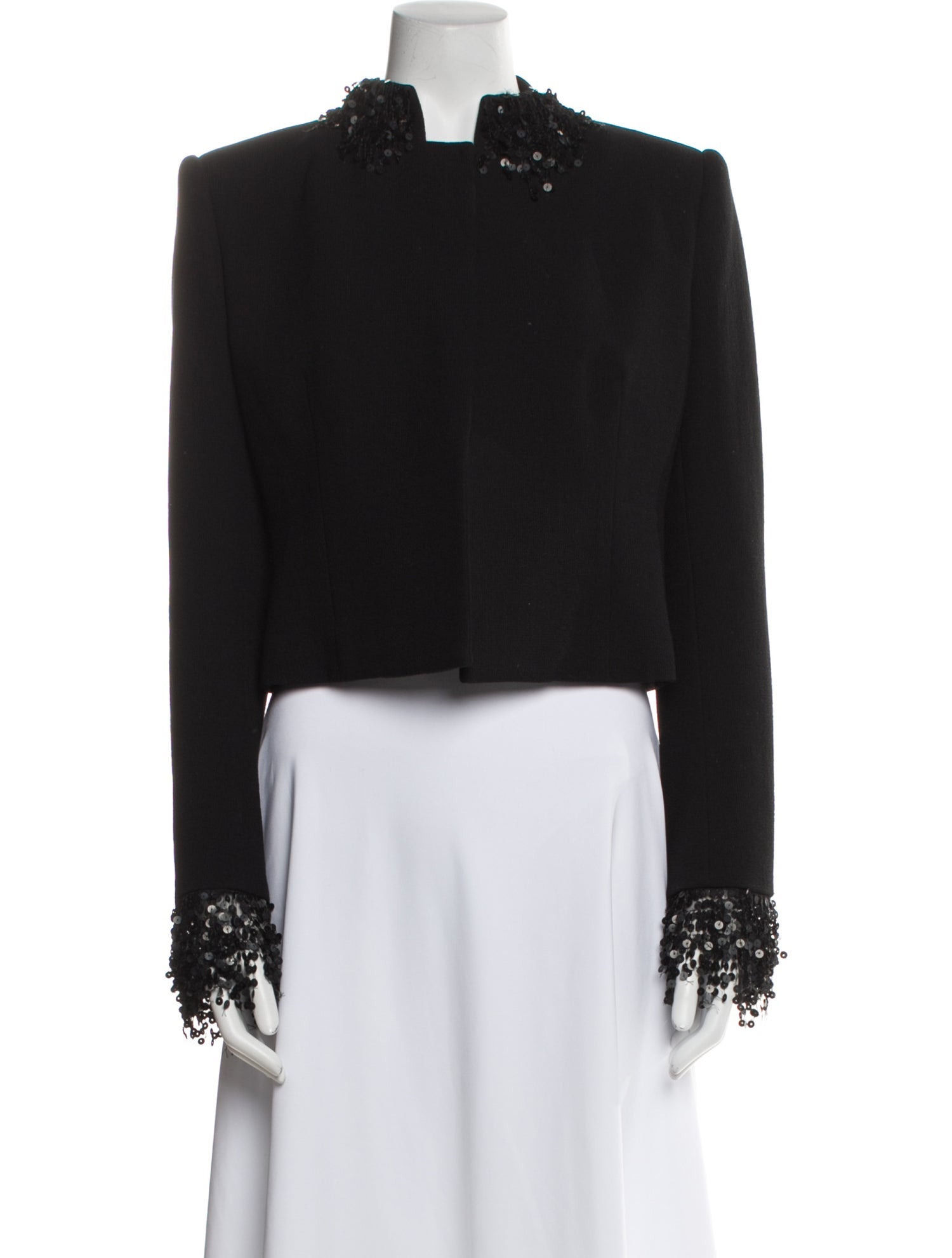 Monique Lhuillier Wool Evening Jacket