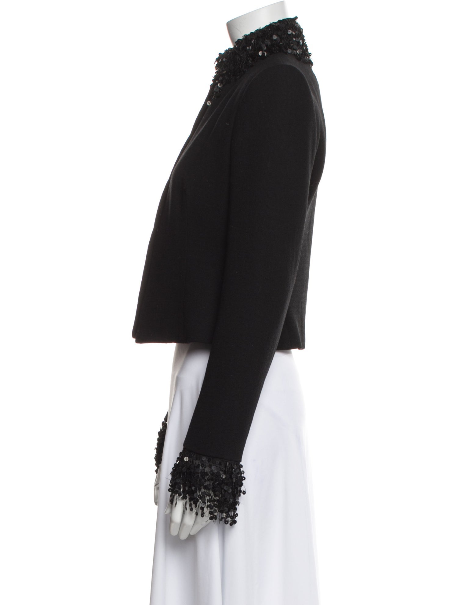 Monique Lhuillier Wool Evening Jacket