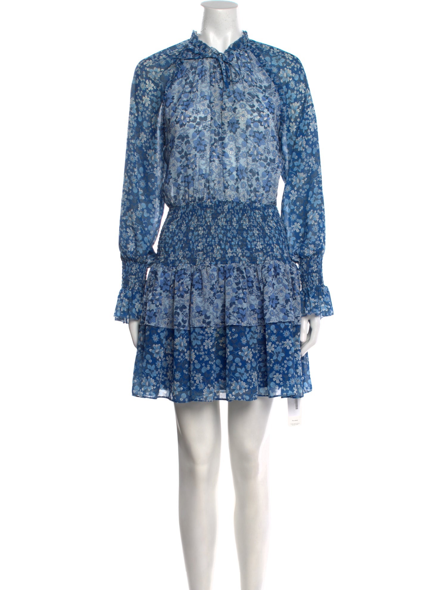 Monique Lhuillier Floral Print Mini Dress