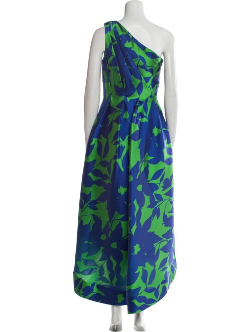 Monique Lhuillier Printed Long Dress