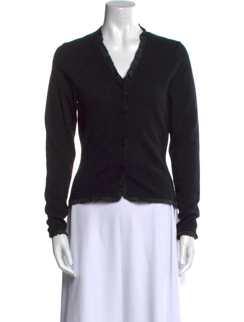 Monique Lhuillier Cashmere V-Neck Sweater