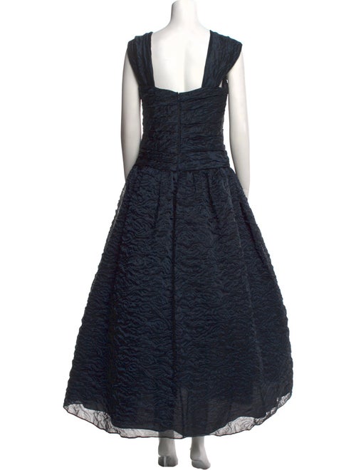 Monique Lhuillier Square Neckline Long Dress