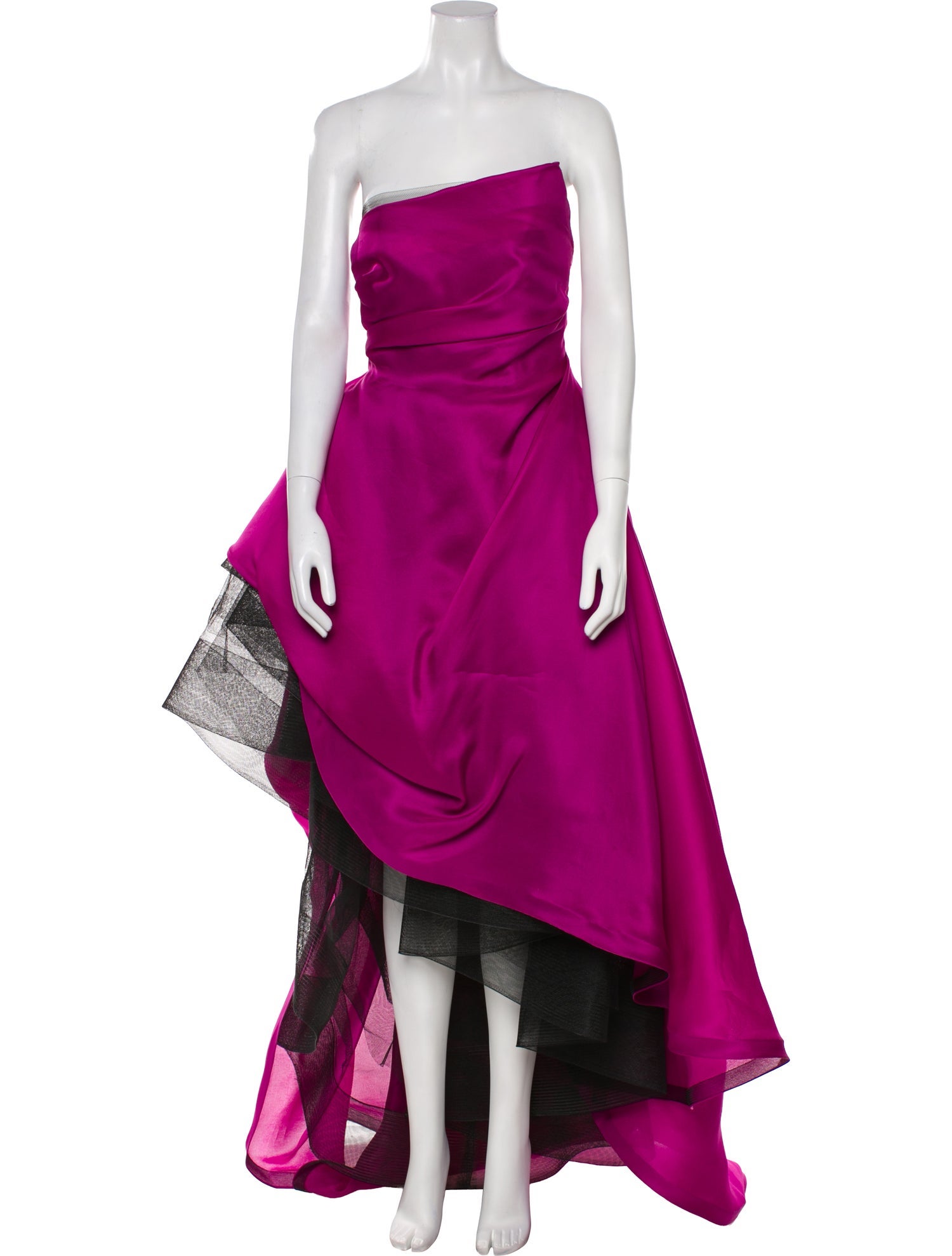 Monique Lhuillier Strapless Long Dress