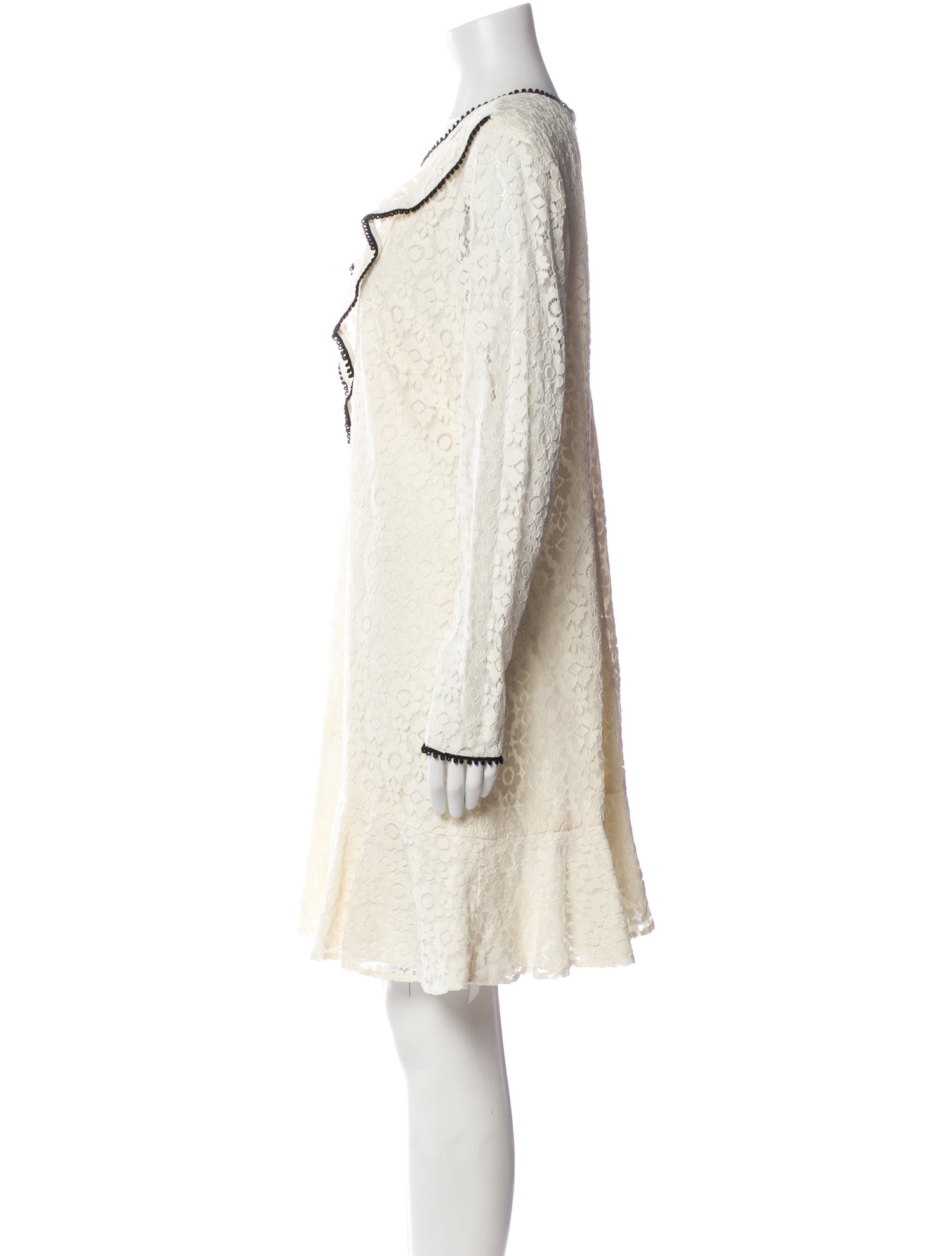 Monique Lhuillier Scoop Neck Mini Dress