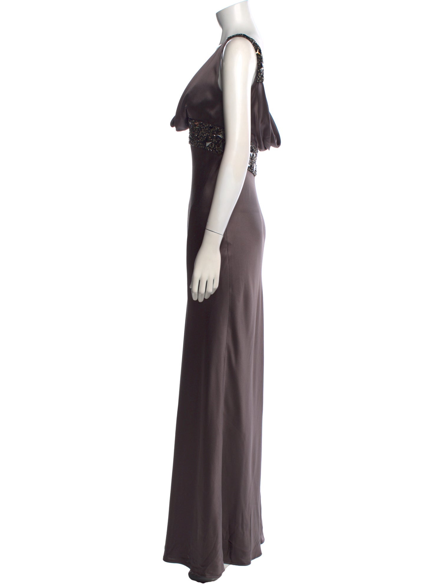 Monique Lhuillier Silk Long Dress