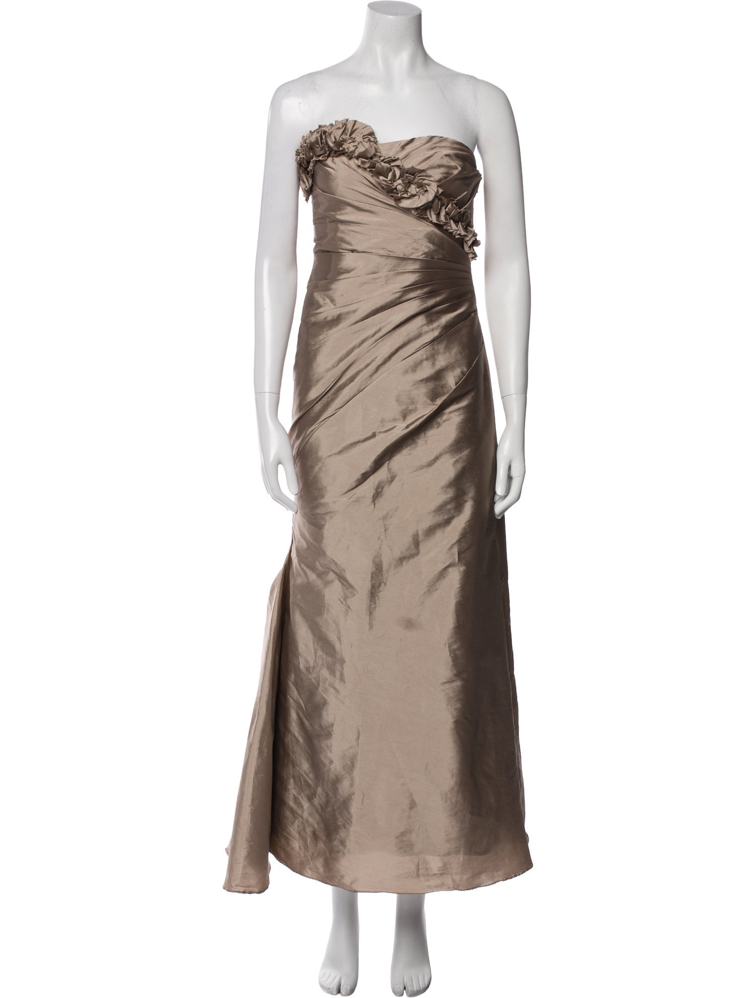 Monique Lhuillier Strapless Long Dress