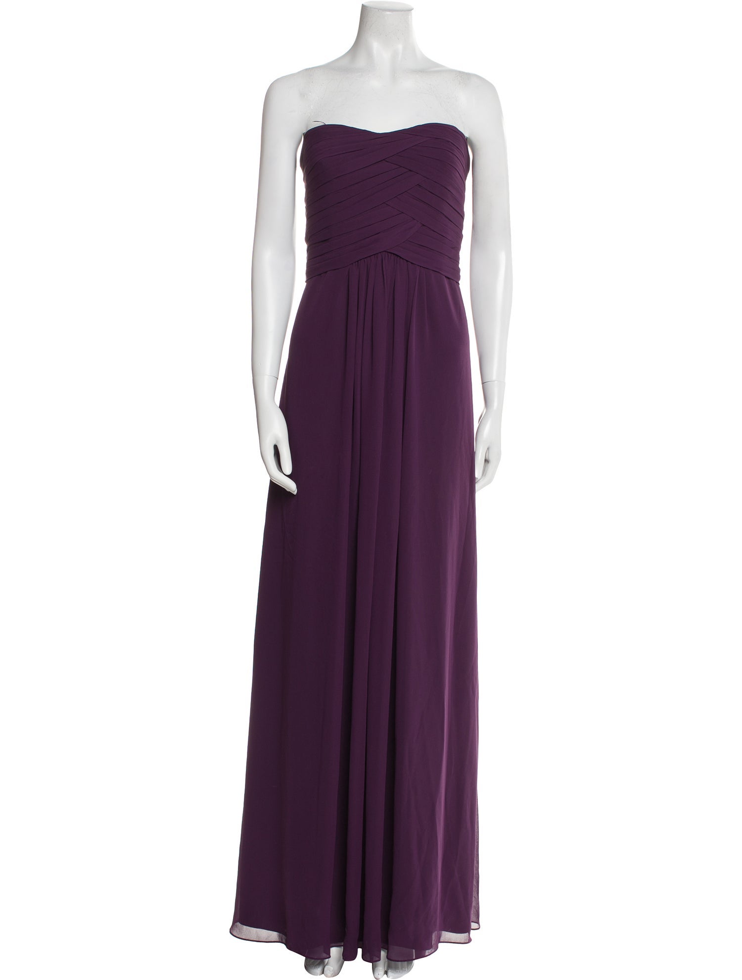 Monique Lhuillier Strapless Long Dress