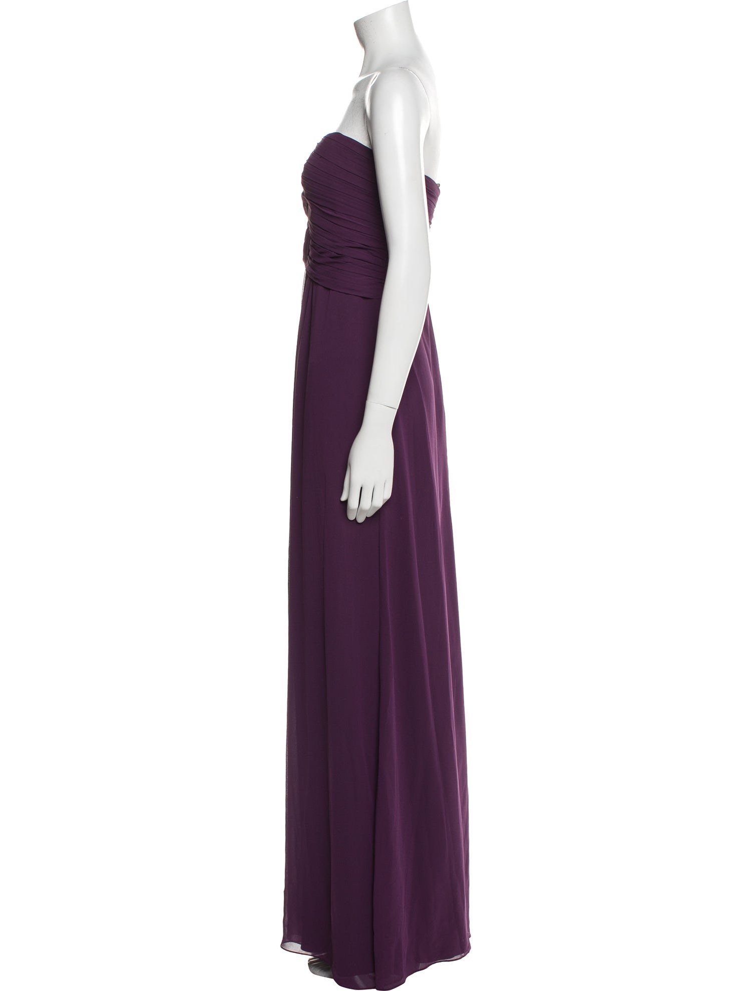 Monique Lhuillier Strapless Long Dress