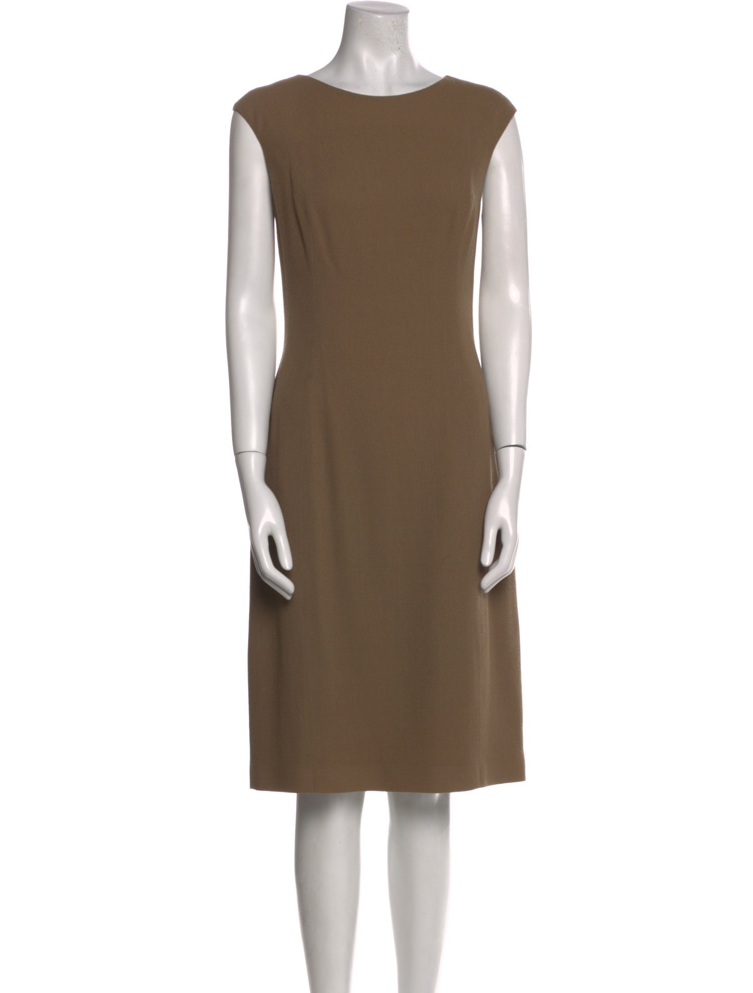 Monique Lhuillier Wool Midi Length Dress