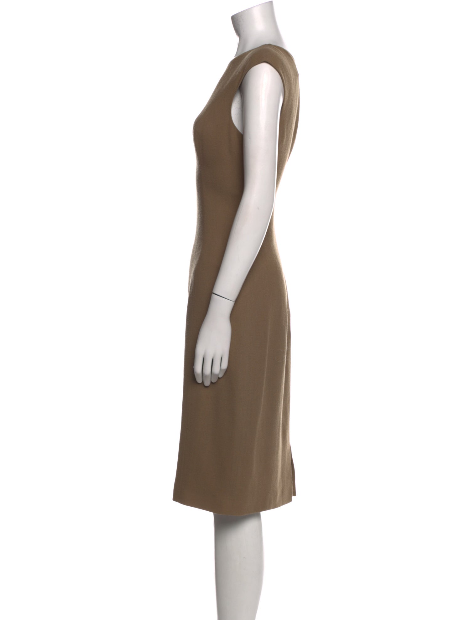 Monique Lhuillier Wool Midi Length Dress