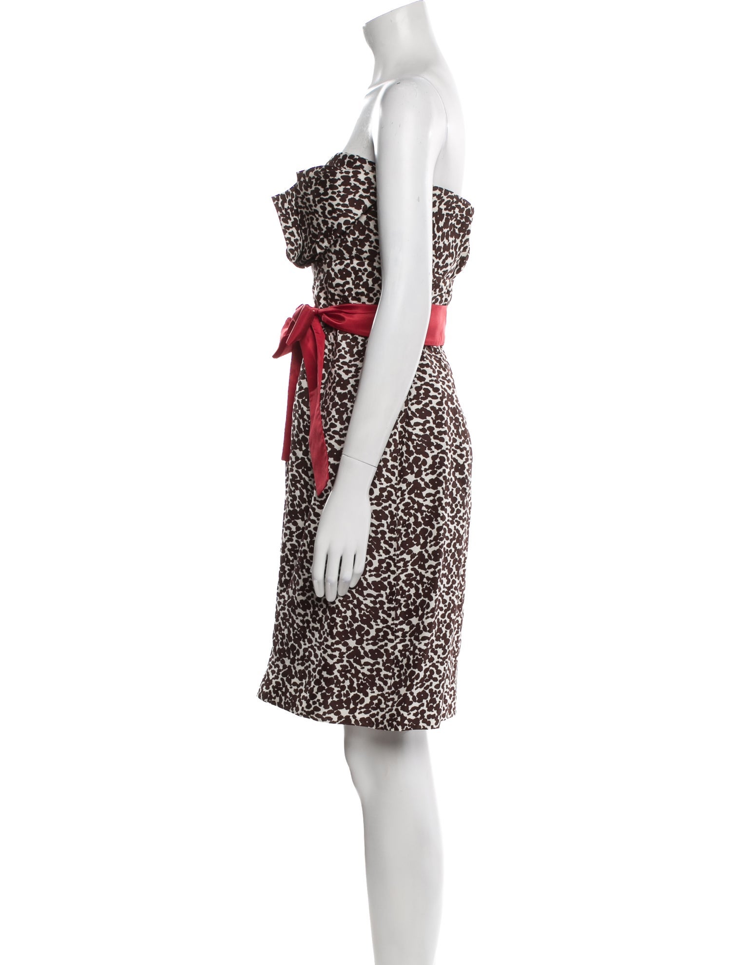 Monique Lhuillier Silk Mini Dress