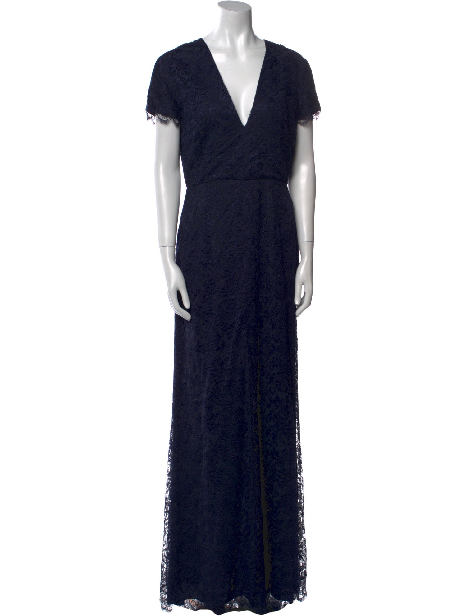 Monique Lhuillier V-Neck Long Dress w/ Tags