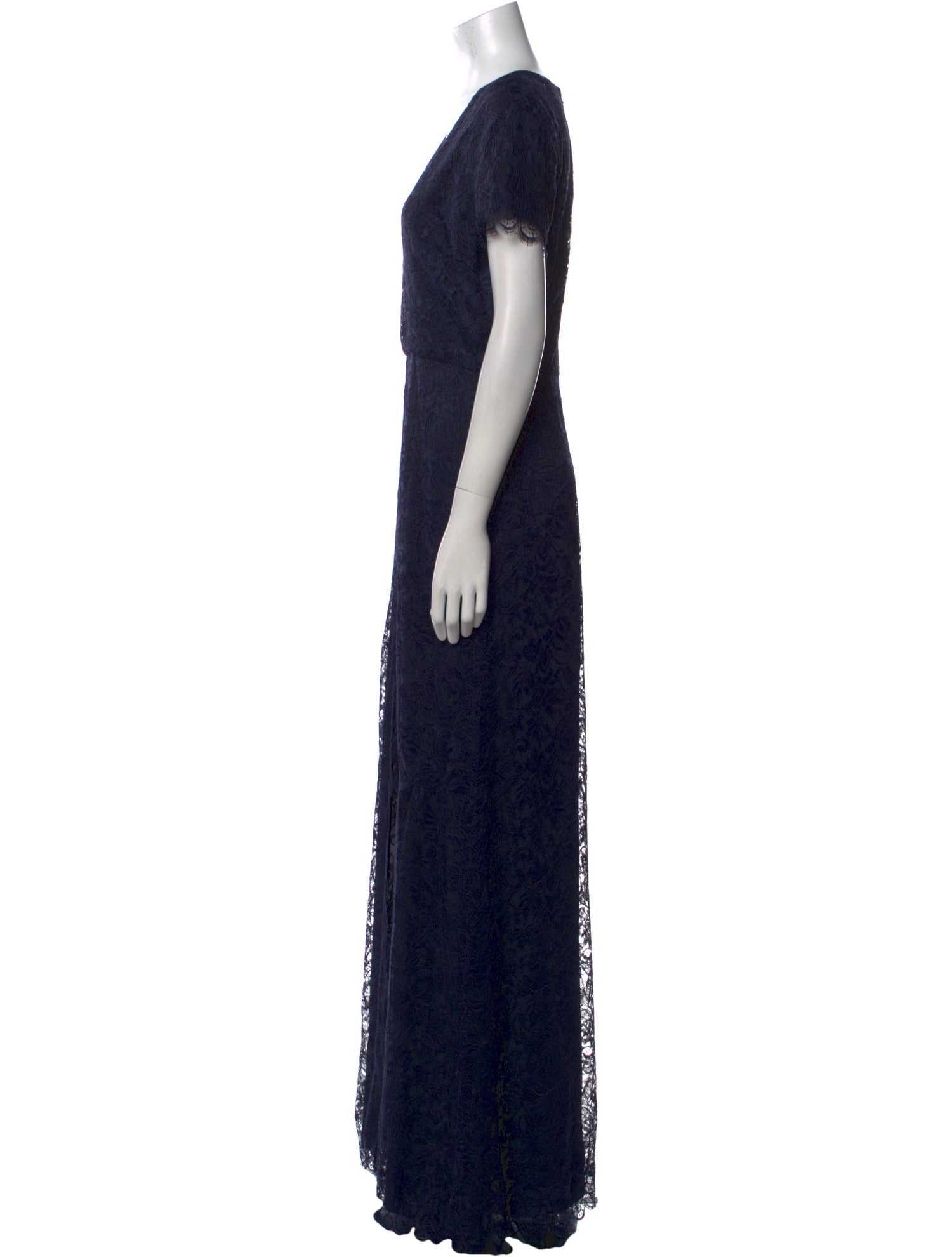 Monique Lhuillier V-Neck Long Dress w/ Tags