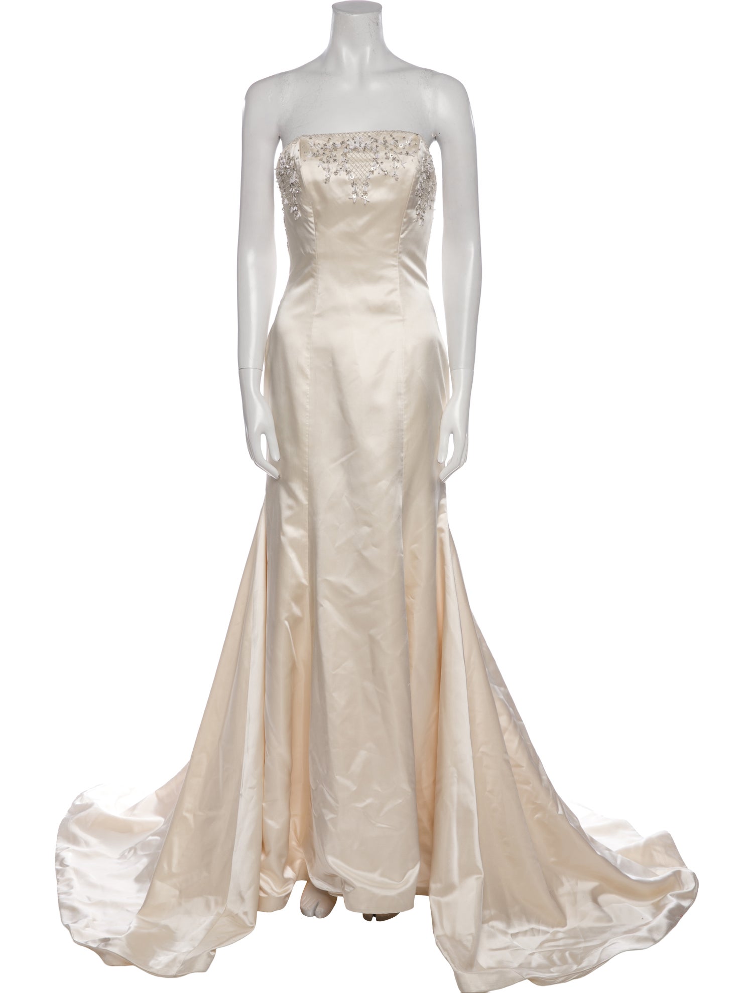 Monique Lhuillier Strapless Long Dress