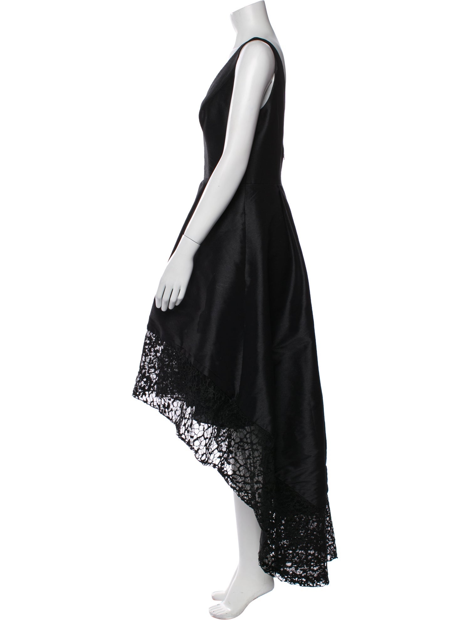 Monique Lhuillier V-Neck Long Dress