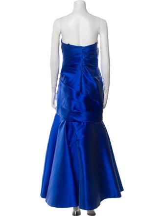 Monique Lhuillier Strapless Long Dress
