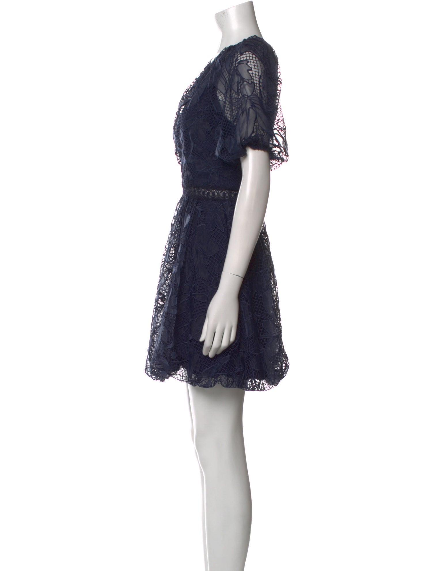 Monique Lhuillier Nylon Mini Dress