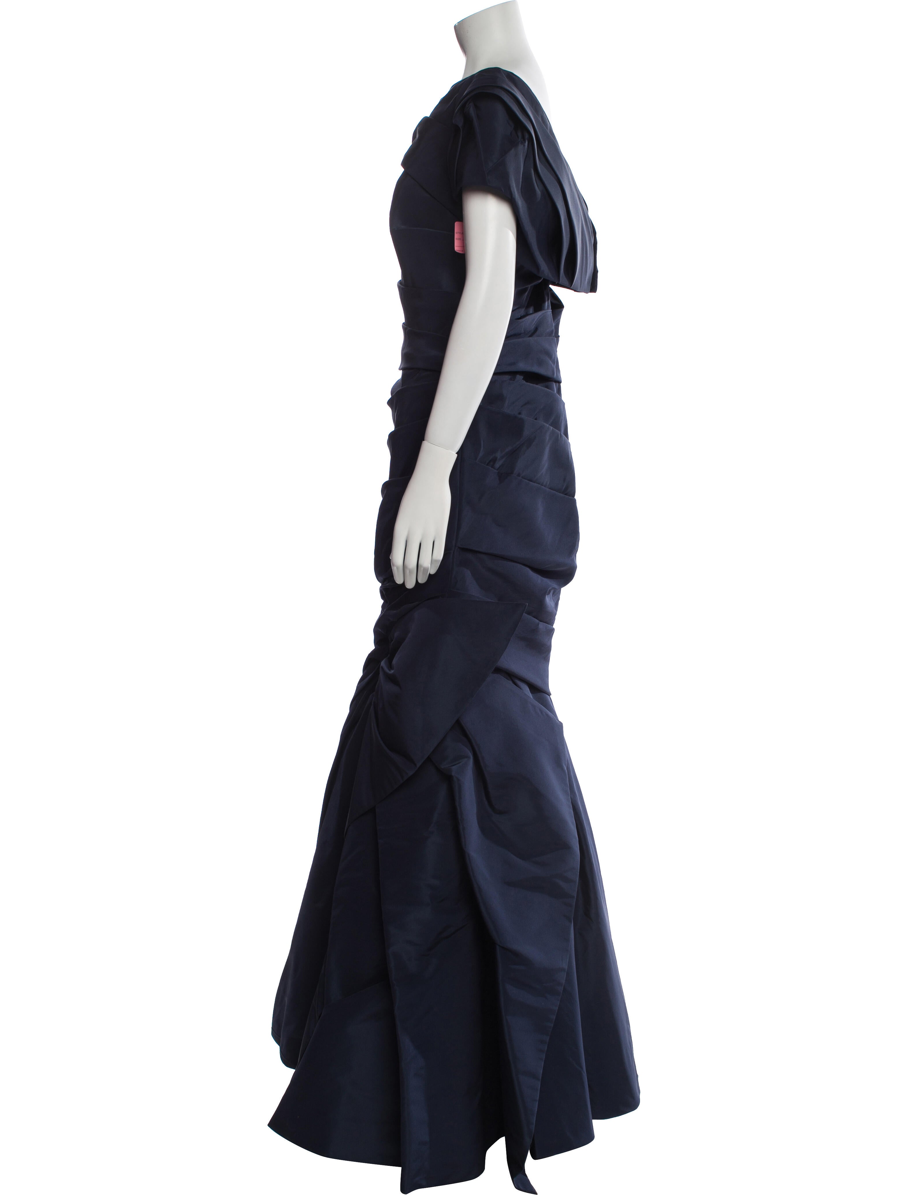 Monique Lhuillier Silk Long Dress